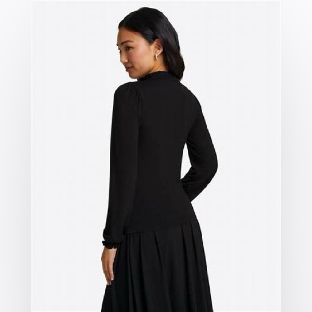 Draper James Datenight Black Turtleneck Dress Size M in EUC